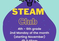 STEAM Club Flyer